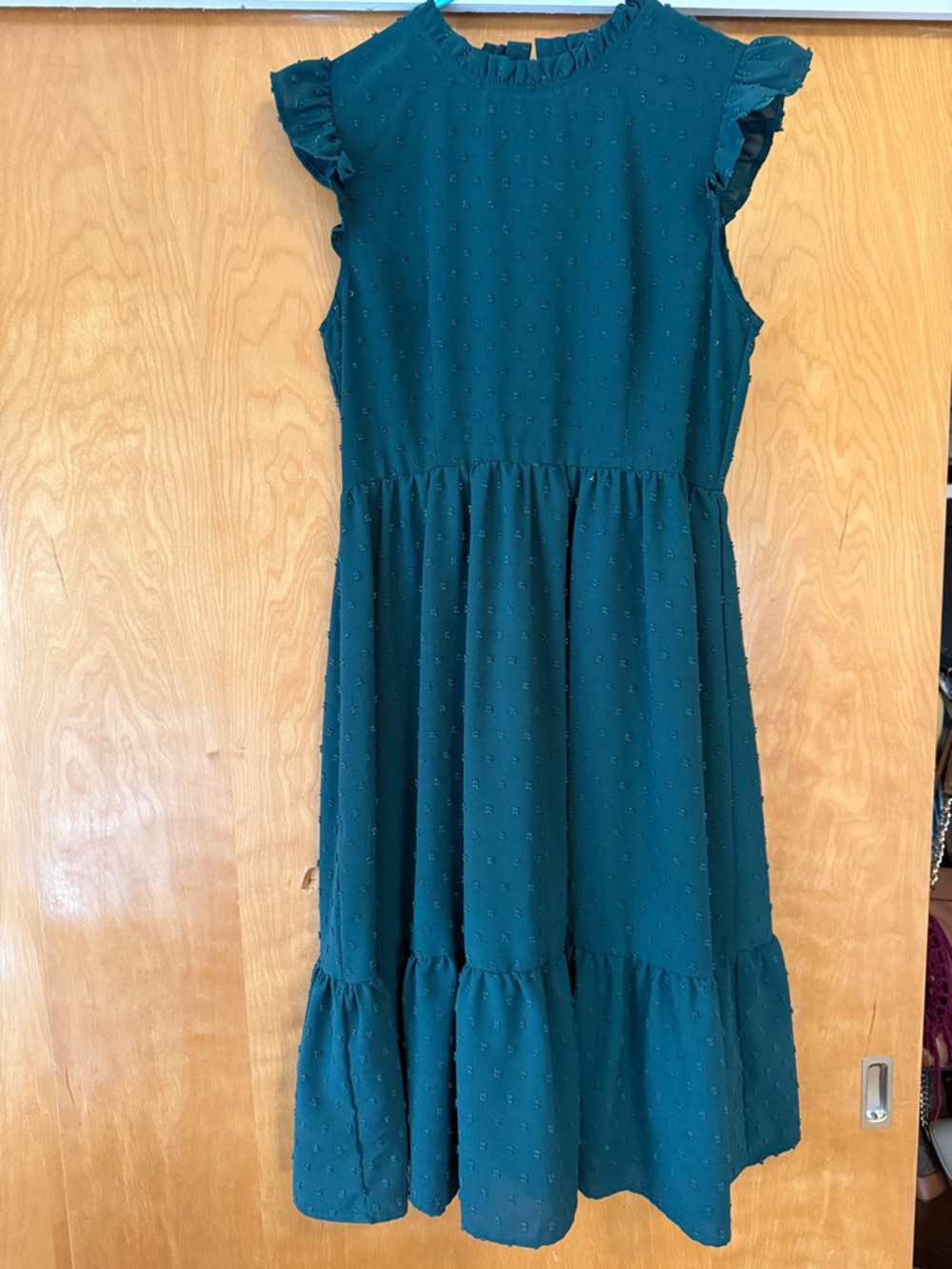 Women’s green Ruffle Sleeve Dress
